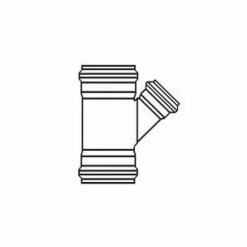 967-0084 Heavy Wall Sewer Wye, 8x8x4 in, SDR 35 Gasket, SCH 40/STD, PVC